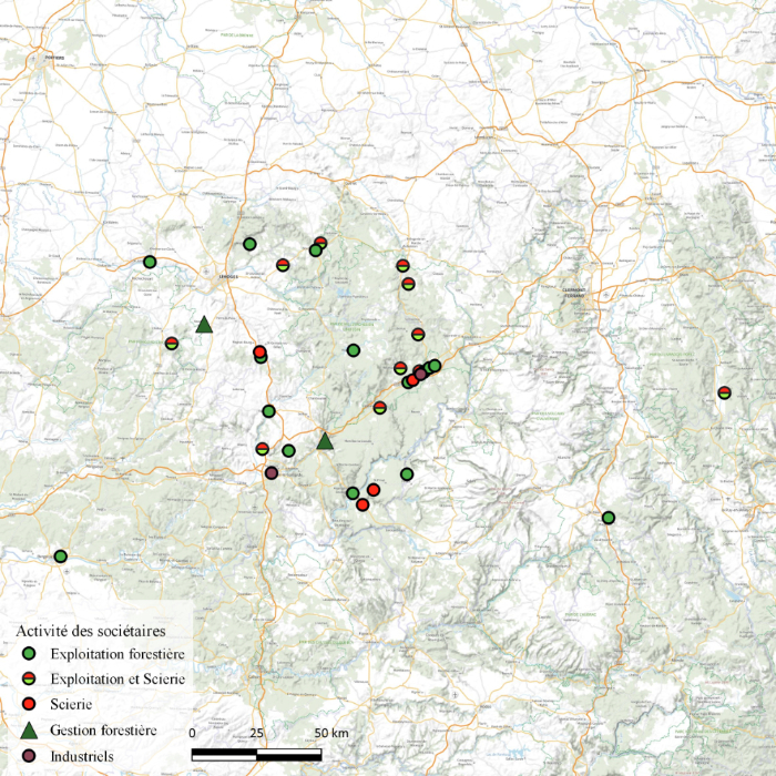Carte des sociétaires